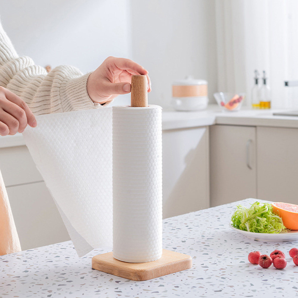 Home Bathroom Paper Towel Holder - Деревянный держатель для бумажных полотенец, прочный