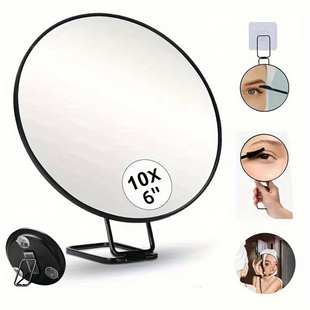 Shaving Mirror Suction - Портативное 6-дюймовое дорожное зеркало для макияжа
