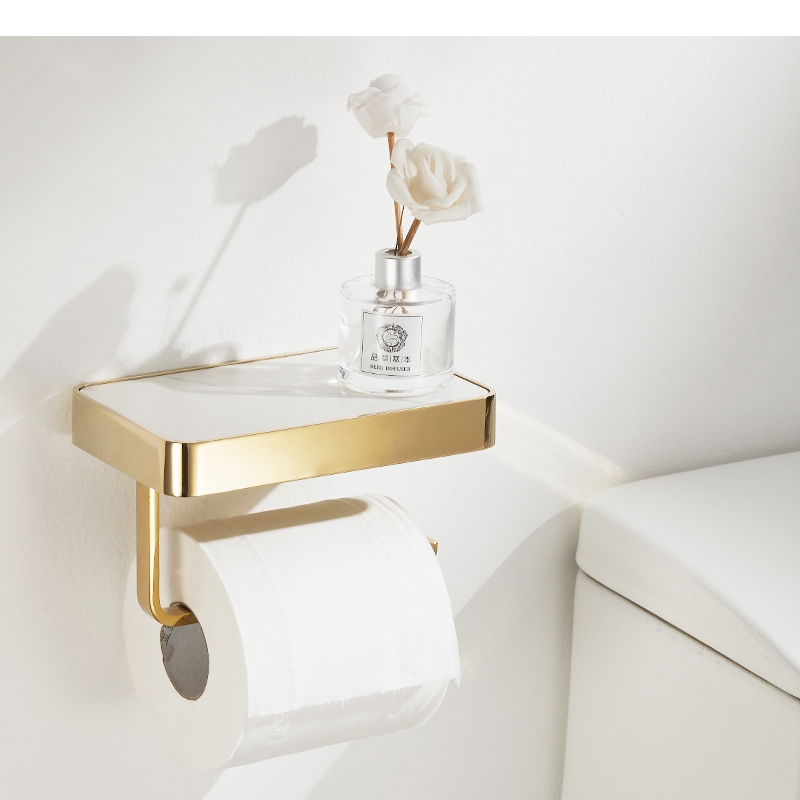 Home Bathroom Paper Towel Holder - Металлический держатель для салфеток, каменная плита,