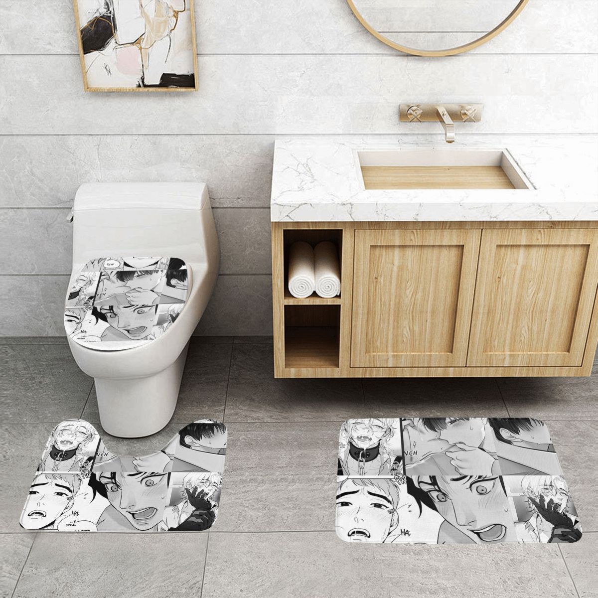 Home Goods Bathroom Sets - Хороший яой для мальчиков, 3-х предметный