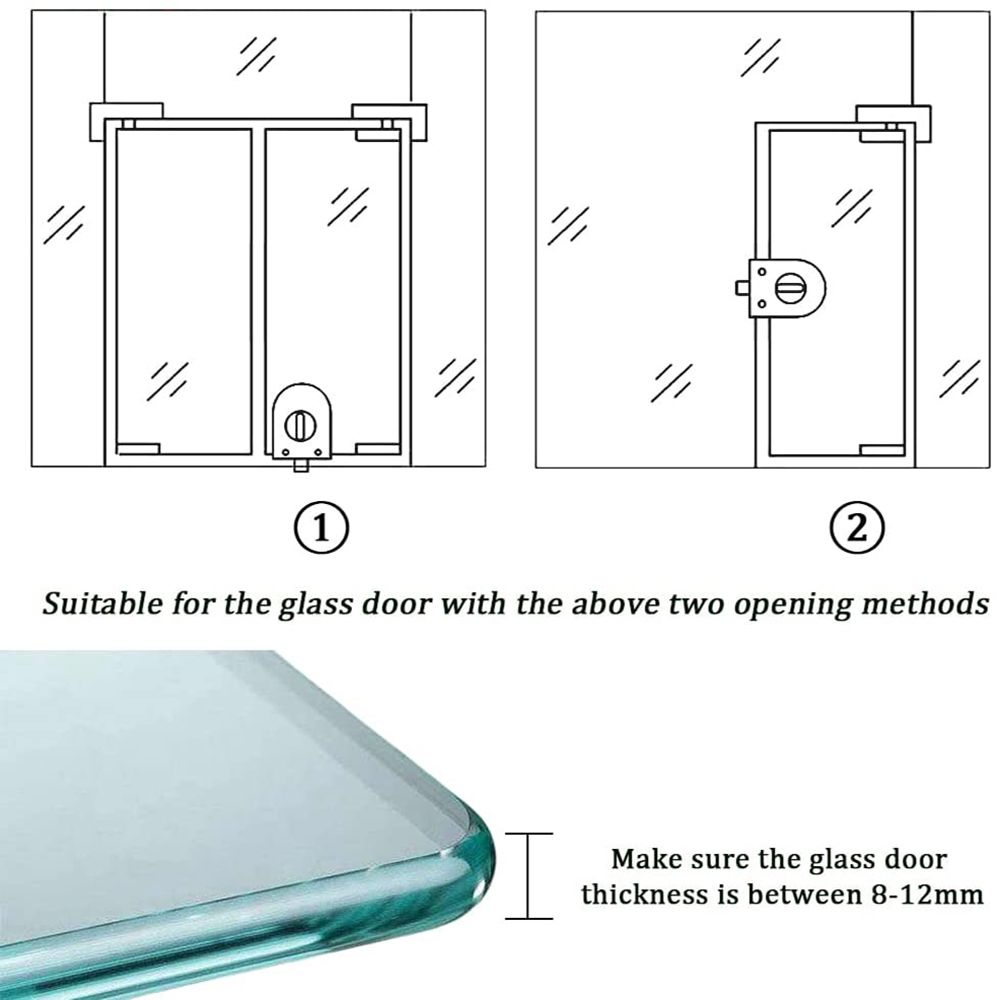 Замок-защелка для стеклянных д – обзор и цена Home Bathroom Lock