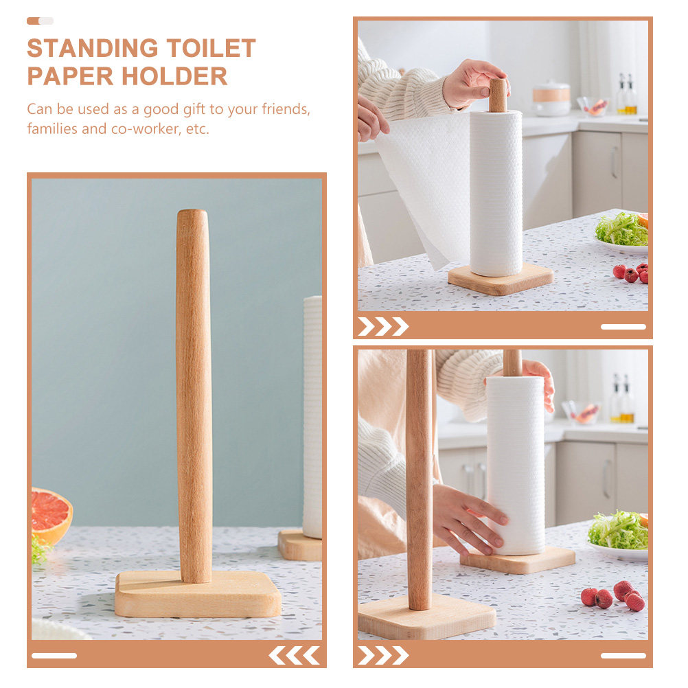 Деревянный держатель для бумаж – обзор и цена Home Bathroom Paper Towel Holder