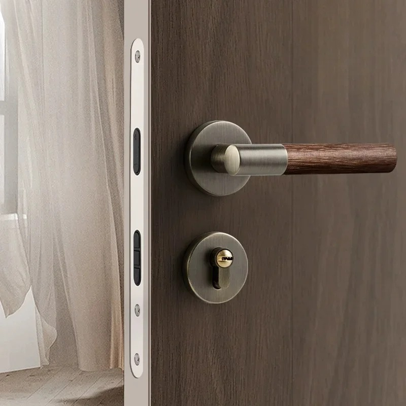 Деревянная дверная ручка, цинк – обзор и цена Home Bathroom Lock