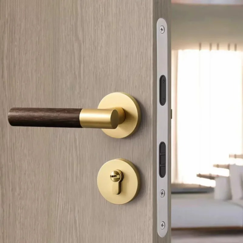 Деревянная дверная ручка, цинк – обзор и цена Home Bathroom Lock