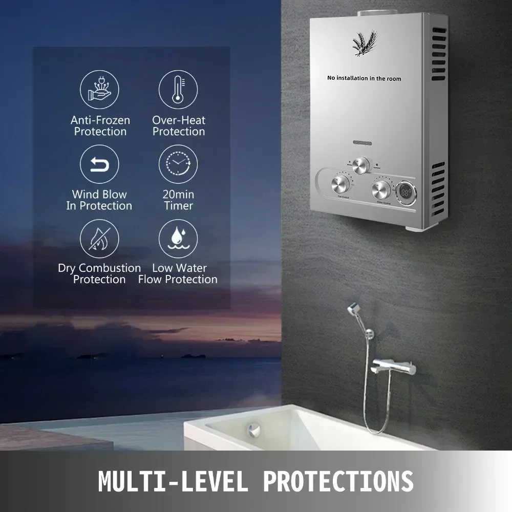 SIHAO 12L 16L 18L GPM LPG Газ  – обзор и цена Home Bathroom Water Heater