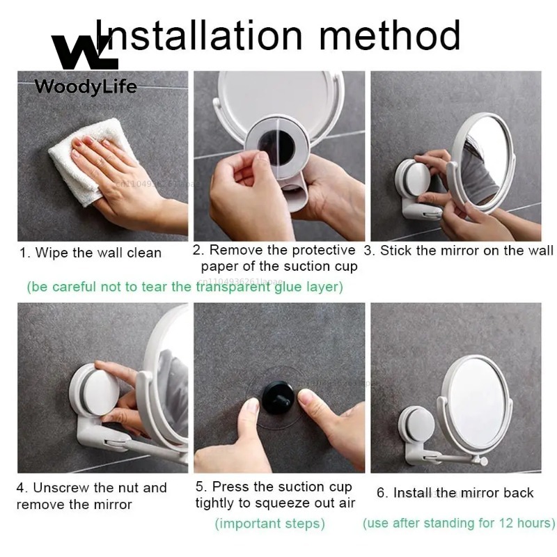 Вращающееся пластиковое складн – обзор и цена Shaving Mirror Suction