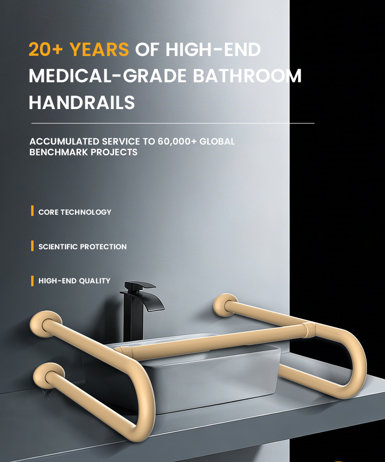 Эргономичный U-образный настен – обзор и цена Home Bathroom Grab Bar